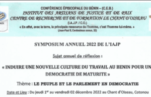 TDR du symposium 2022