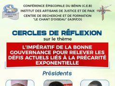 Cercles de réflexion porté sur le thème du trimestre « L’impératif de la bonne gouvernance pour relever les défis actuels liés à la précarité exponentielle. »