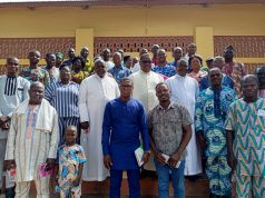 Formation avec les cadres et personnalités politiques en retraite de la Paroisse Saint Michel d’Aplahoué.
