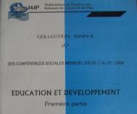 Education et développement « Première partie »