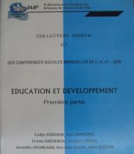 Education et développement « Première partie »