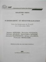 Subsidiarité et décentralisation