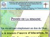 La pensée de la semaine du 04 au 10 Aout 2025