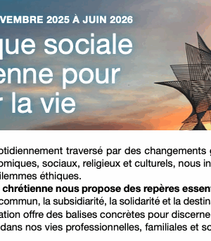 « L’éthique sociale chrétienne pour nourrir la vie »