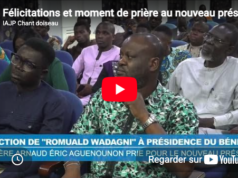 Félicitations et moment de prière au nouveau président élu du Bénin lors de la conférence
