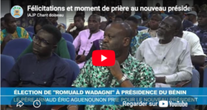 Félicitations et moment de prière au nouveau président élu du Bénin lors de la conférence